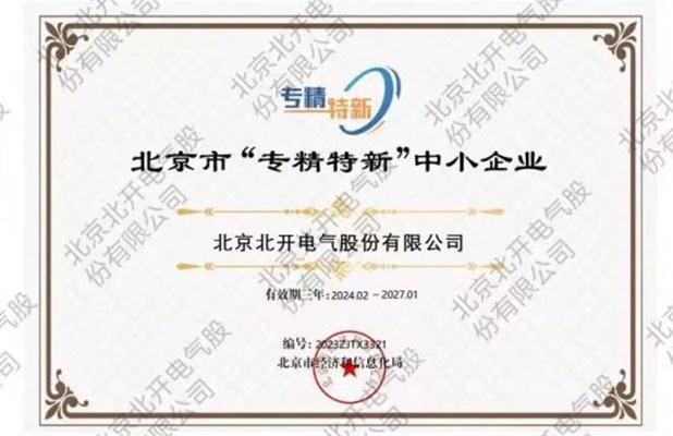 北京市“專(zhuān)精特新”企業(yè)
